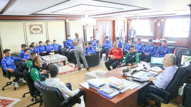 Rize Belediyespor U17, şampiyonluk sonrası Başkan Metin ile buluştu, hedef ulusal başarı!