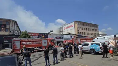 Ümraniye'de Kadosan Oto Sanayi Sitesi'nde yangın, itfaiyenin müdahalesi ile kontrol altına alındı.