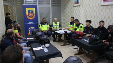 Erzurum’da Trafik Güvenliği İçin Motosiklet Sürücülerine Eğitim Verildi
