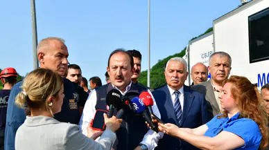 Trabzon'da Vali ve AFAD Başkanı sel bölgesinde incelemelerde bulundu