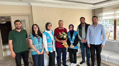 RIZE'YE ANLAMLI BABALAR GÜNÜ ZİYARETİ: GAZİLERİ UNUTMAYAN GENÇLER