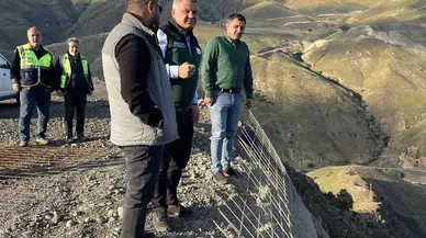 DSİ 8. Bölge Müdürü Oğuzhan Yavuz, Söylemez Barajı Şantiyesinde İncelemelerde Bulundu