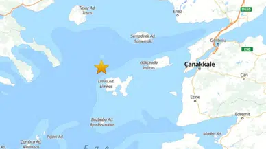 Ege Denizi'nde 4.6 büyüklüğünde deprem, Gökçeada açıklarında kaydedildi