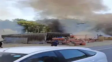 Ortaca'da Hasır Ürünleri Satan İş Yeri Yangında Küle Döndü