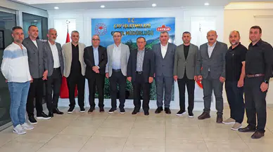 Öz Gıda-İş Sendikası Doğu Karadeniz Şubesi’nden Çaykur Genel Müdürü Yusuf Ziya Alim’e Ziyaret