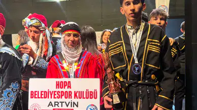 Hopa Belediyesi, Halk Oyunları Şampiyonası'nda önemli başarılar elde etti!