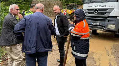 Araklı Belediyesi'nden Yoğun Yağış Sonrası Hızlı Müdahale: Ekipler 7/24 Sahada