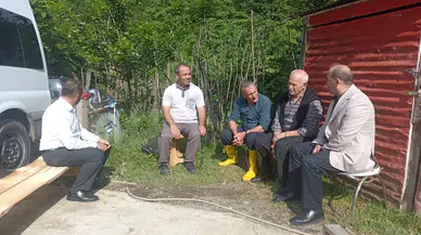 Akçaabat Müftüsü sel felaketinde kaybolan vatandaşın ailesine manevi destek sundu