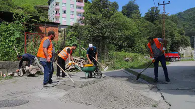 Hopa'da bakım ve onarım seferberliği, yaşam alanları daha konforlu hale geliyor