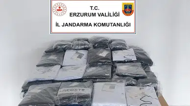 Horasan'da Jandarmadan Kaçakçılık Operasyonu: 1.15 Milyon TL Değerinde Tişört Ele Geçirildi