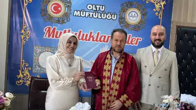 Oltu'da Müftü Çelebi'nin kıydığı nikâh töreninde aile bilinci vurgulandı