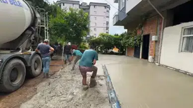 Merkez Mahallesi’nde Betonlama Çalışması Tamamlandı
