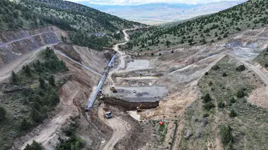 Gümüşhane Aşut Göleti’nde Çalışmalar Aralıksız Sürüyor