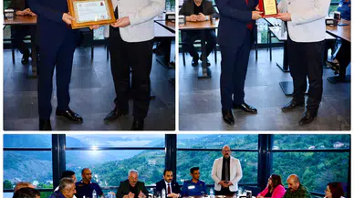 Murgul'da Tarım Müdürü Kalyoncu'ya veda yemeği ve plaket töreni düzenlendi