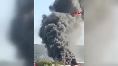 Bursa'da geri dönüşüm tesisinde yangın çıktı, itfaiye 1 saatte kontrol altına aldı