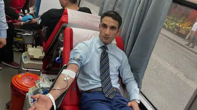 Kaymakam İbrahim Halil Sürücü’den Örnek Kan Bağışı