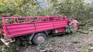 Giresun'da fındık işçilerini taşıyan kamyonet kaza yaptı: 4 ölü, 1 yaralı