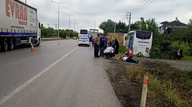Otobüs kazasında bir kişi hayatını kaybetti, bir kişi yaralandı