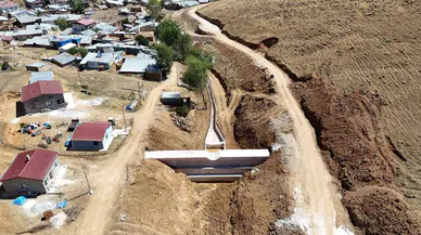 Bayburt'ta taşkın kontrol inşaatı ile köy güvenliği artıyor