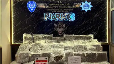 Edirne'de 26 kilo skunk ele geçirildi, bir şüpheli gözaltına alındı