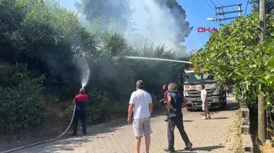 Zonguldak'ta ağaçlık alanda çıkan yangın itfaiye ekipleri tarafından kontrol altına alındı