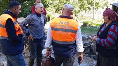 Rize İl Özel İdaresi Hasar Tespit Çalışmalarına Başladı