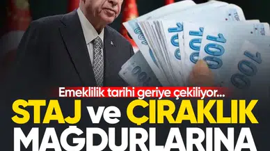Staj ve çıraklık mağdurlarına güzel haber! Emeklilik tarihi geriye alınıyor...