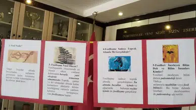 TOBB İlköğretim Okulu Öğrencileri Fosil Sergisi Düzenliyor!