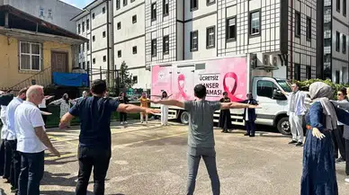 Rize İl Sağlık Müdürlüğü’nden Masa Başı Egzersiz Etkinliği