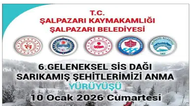 Şalpazarı’nda Sarıkamış Şehitleri İçin Anma Yürüyüşü Düzenlenecek