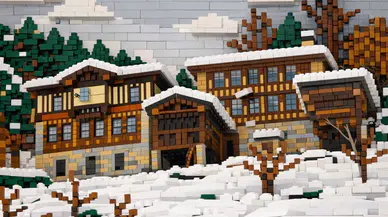 Hemşin’in Doğası ve Yaşamı LEGO Estetiğiyle Yeniden Canlandı