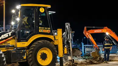 'Akçaabat'ta TİSKİ, gece gündüz su altyapı çalışmalarıyla hatları güçlendiriyor!'