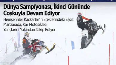 Güneysu'da Kar Motosikleti Şampiyonası Coşku Dolu Anlara Ev Sahipliği Yapıyor