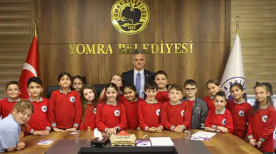 Yomra’da Öğrencilerden Başkan Mustafa Bıyık’a Anlamlı Ziyaret