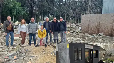 Antakya’daki harf kitap ve sohbet evi, parkta yapılan çalışmalar kapsamında yıkıldı