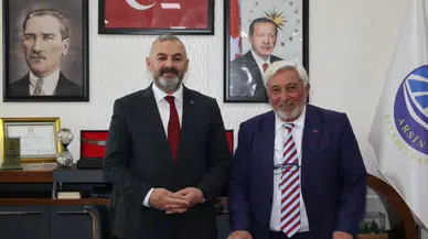 Arsin Belediye Başkanı Hamza Bilgin, Yazar Mustafa Yazıcı’yı Ağırladı