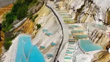 Giresun'un Göksu Travertenleri 2026 turizm sezonuna hazır, bayram sonrası tam kapasite açılacak!