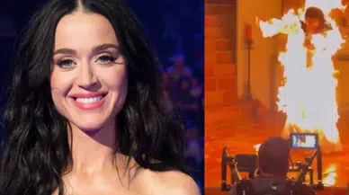 Katy Perry Sahnede Alevler İçinde Kaldı! Sosyal Medyada Panik Yaratan Görüntülerin Gerçeği Ortaya Çıktı