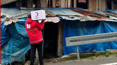 Türk Kızılayı Artvin Zor Şartlarda Umut Olmaya Devam Ediyor