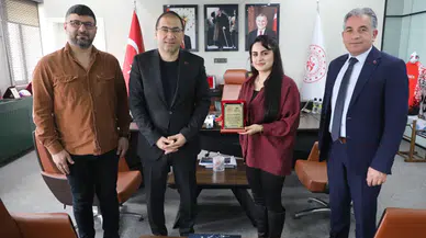 Ağrı'da Müdür Çelebi, Yetenekli Genç Lavin Türfent'i Kabul Etti