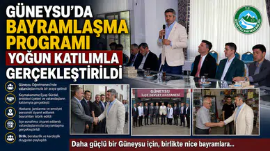 Güneysu’da Bayramlaşma Programı Yoğun Katılımla Gerçekleştirildi