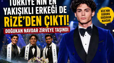Türkiye'nin En Yakışıklı Erkeği Rize'den! Ardeşenli Doğukan Navdar Mister Türkiye 2026 Oldu