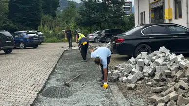 Arhavi'de Doğalgaz Sonrası Bozulan Yollar Yenileniyor