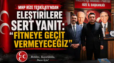 MHP Rize Teşkilatı'ndan Eleştirilere Sert Yanıt: "Fitneye Geçit Vermeyeceğiz"