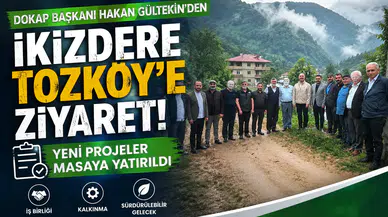 DOKAP Başkanı Hakan Gültekin İkizdere Tozköy'de! Yeni Projeler Yerinde İncelendi