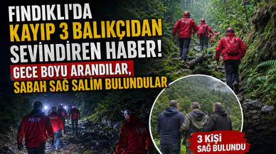 Fındıklı'da Kayıp 3 Balıkçıdan Sevindiren Haber! Gece Boyu Arandılar, Sabah Sağ Salim Bulundular