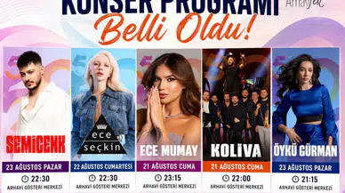 52. Uluslararası Arhavi Kültür ve Sanat Festivali'nin Konser Programı Açıklandı