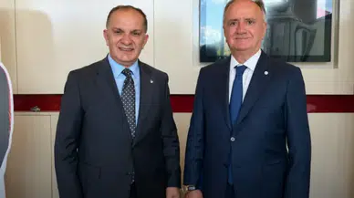 Ali Zeki Saruhan'dan TFF Protokol Direktörü Mustafa Baltacı'ya Ziyaret