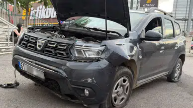 Trabzon'da Sürücünün Kaldırımı Çarpması Sonucu Kaza Gerçekleşti!