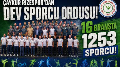 Çaykur Rizespor’dan Dev Sporcu Ordusu: 16 Branşta 1253 Sporcu!